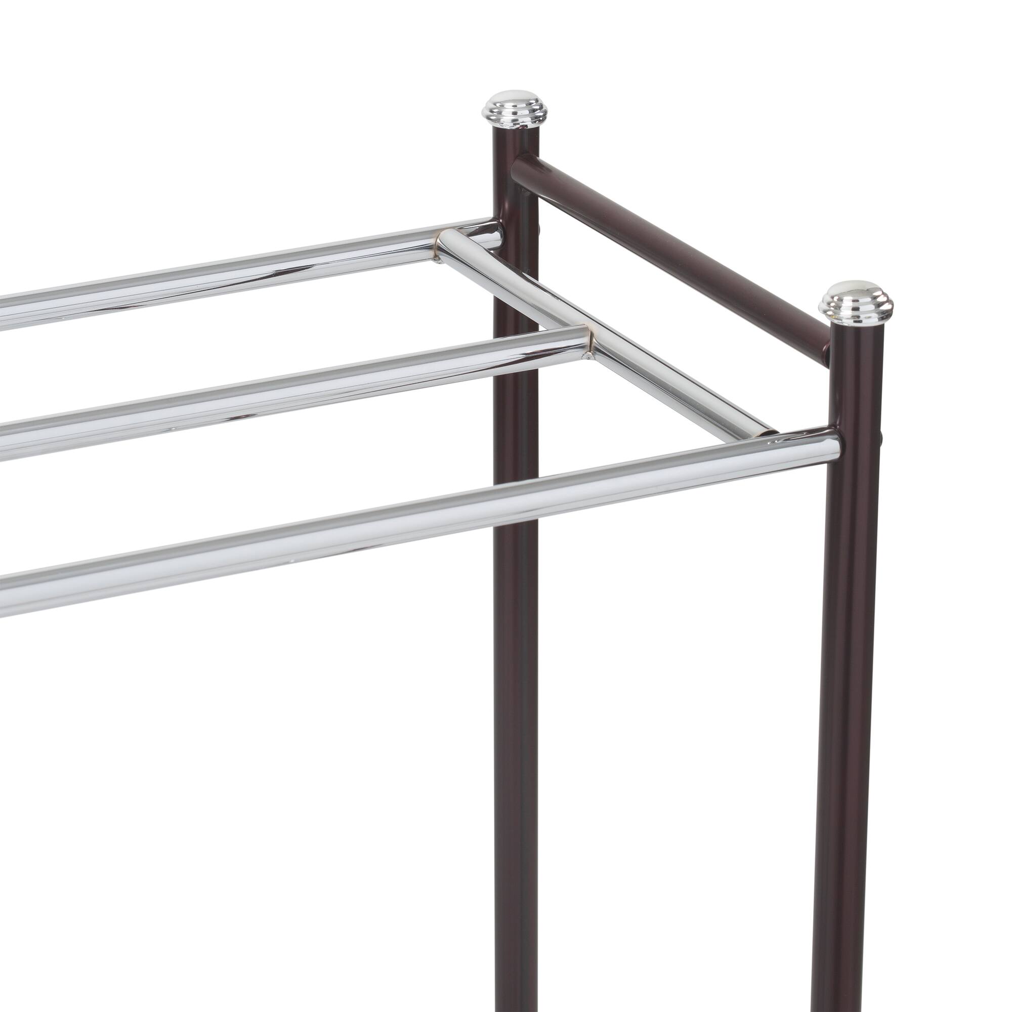 Organize It All Duplex Line Freestanding Towel Rack